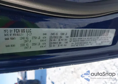 2017 Dodge Journey Crossroad z USA, uszkodzony, nr VIN 3C4PDCGB3HT605530